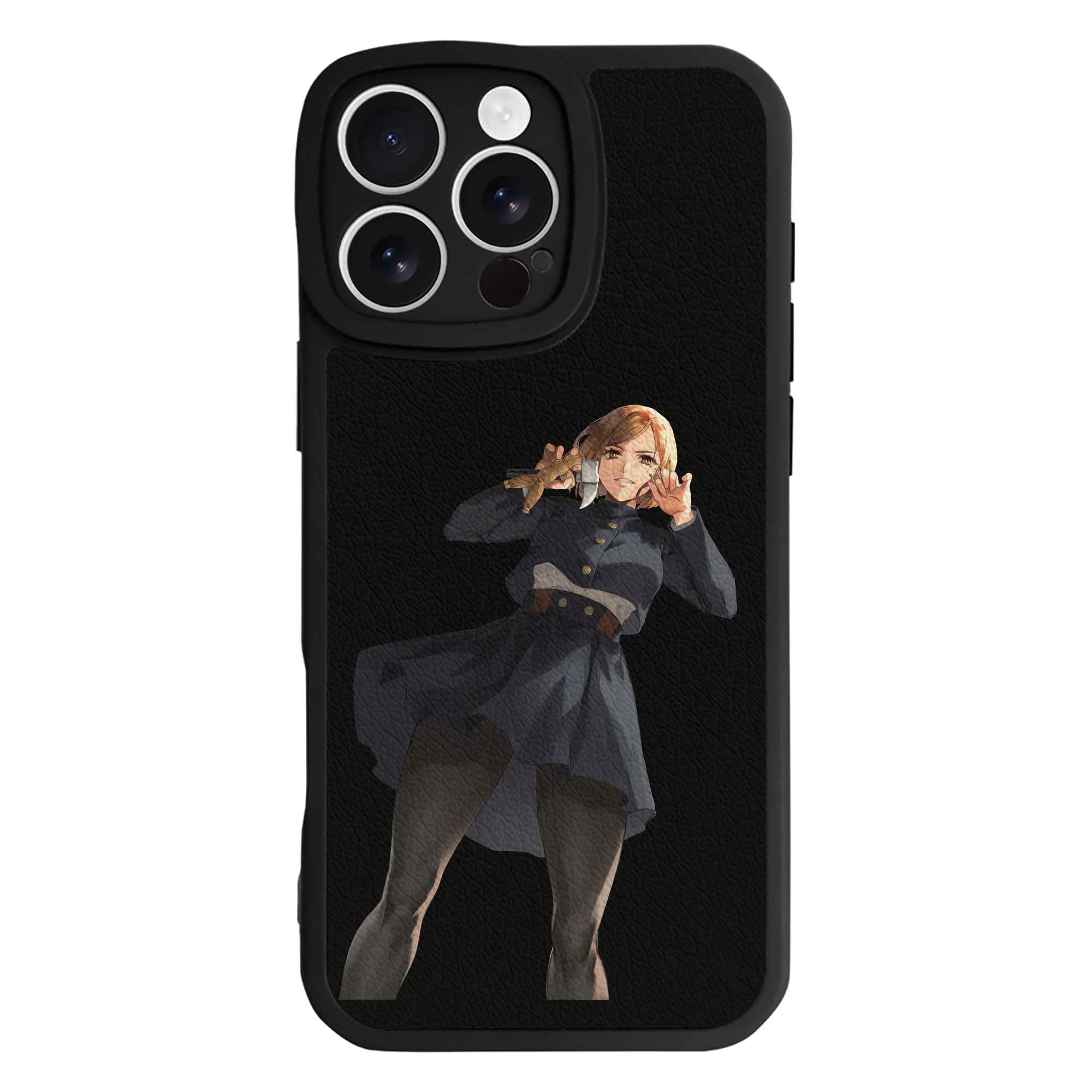 （画像用） 呪術廻戦 Jujutsu Kaisen 【iPhone 16シリーズ対応】シリコンスマホケース（レザー調） 材質：シリコン